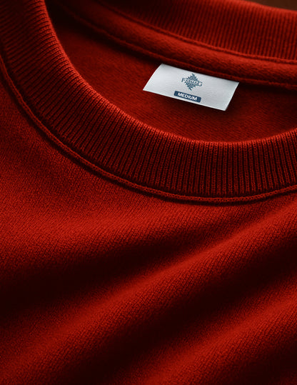 Red Oversized Plain T-Shirt